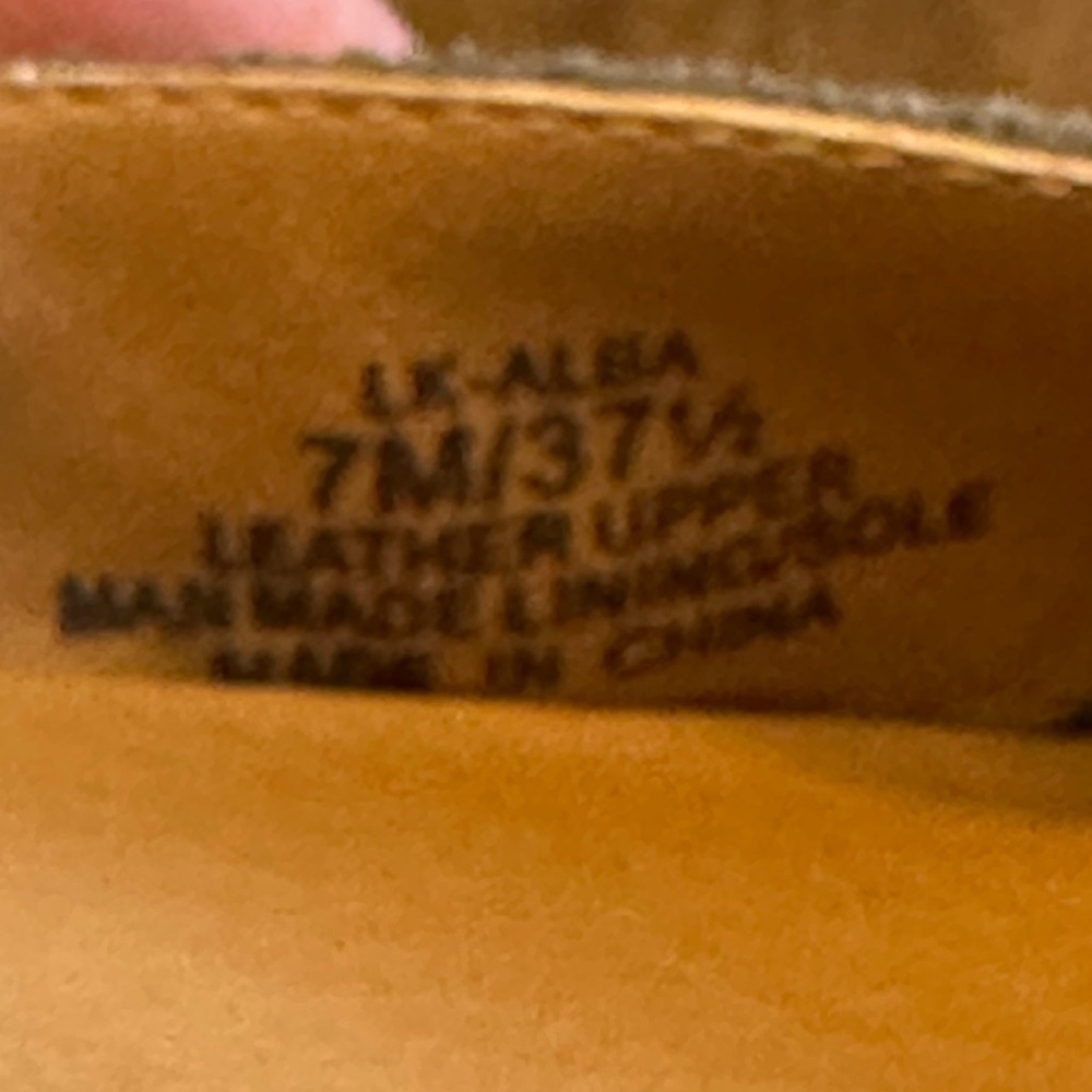 Lucky Brand | Alba Skimmer D'Orsay Flats - Metallic Pewter, Size 7 - Picture 7 of 7